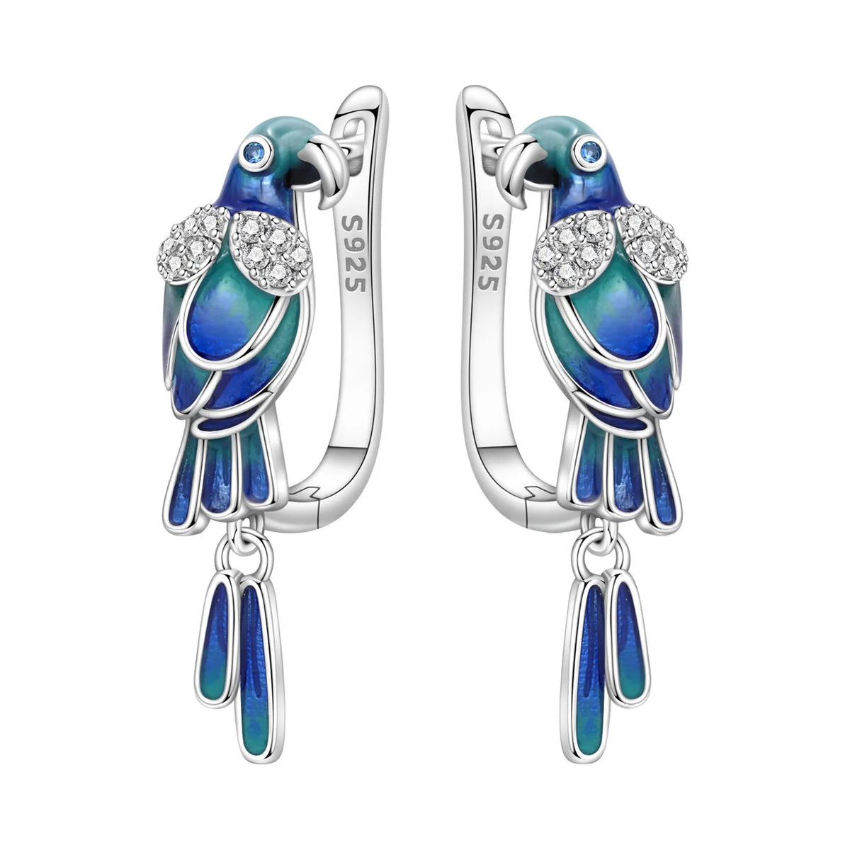 Sterling Silver Blue Earrings
