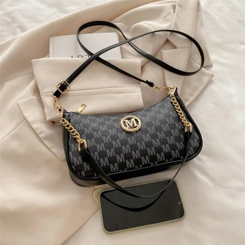Vintage Letter Crossbody Bag