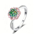 Sterling Silver Moissanite Ring