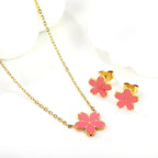 Unicorn Stainless Necklace & Earring Set