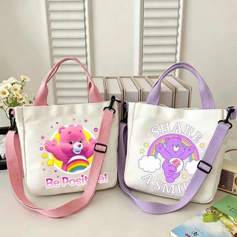 Printed Canvas Crossbody Bag