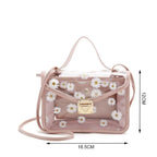 Transparent Daisy Pattern Tote Bag