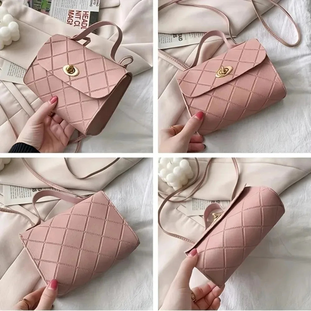 Mini Quilted Diamond Crossbody Purse